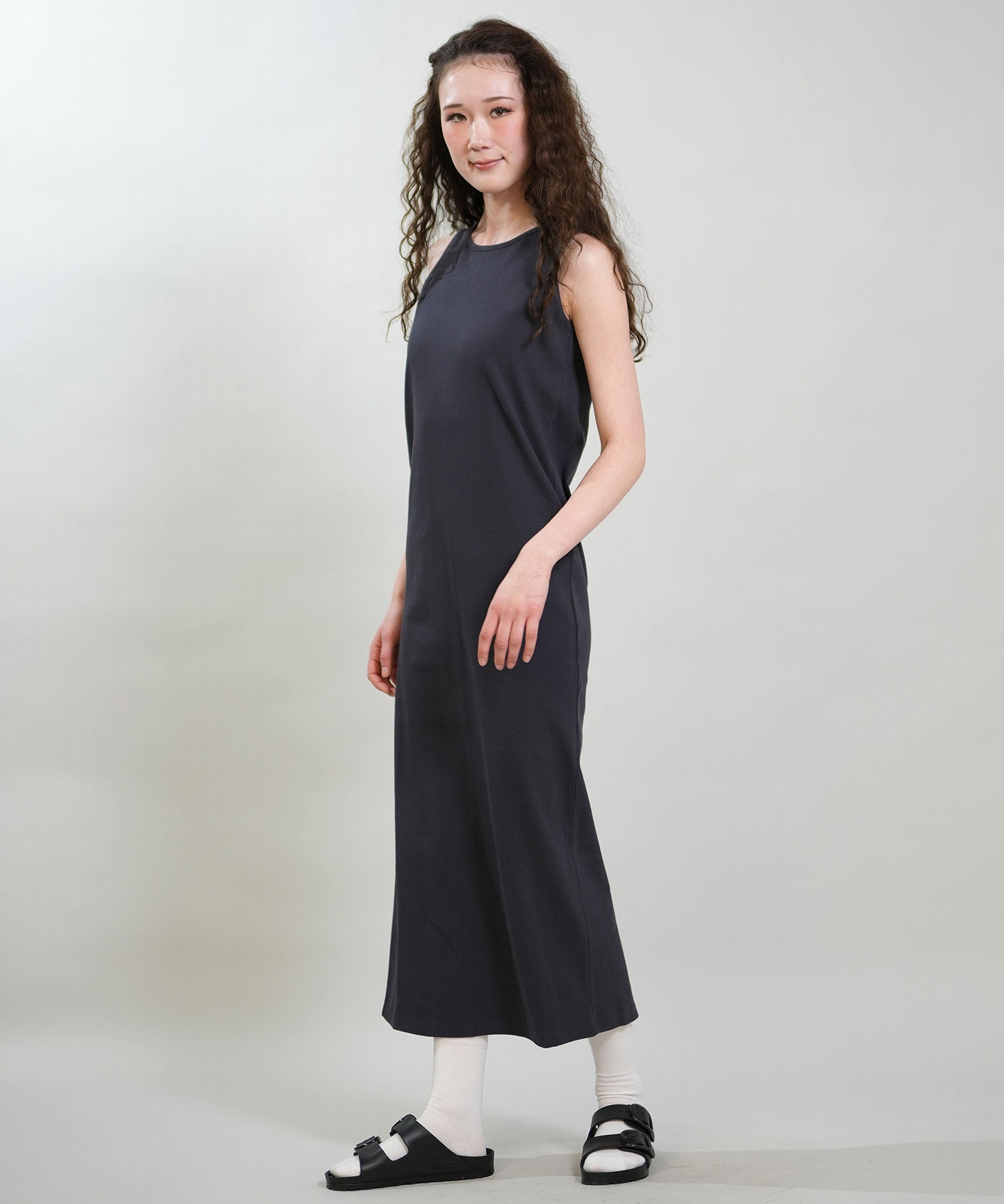 RIKKA FEMME リッカファム ワンピース レディース リブワンピ ロング丈