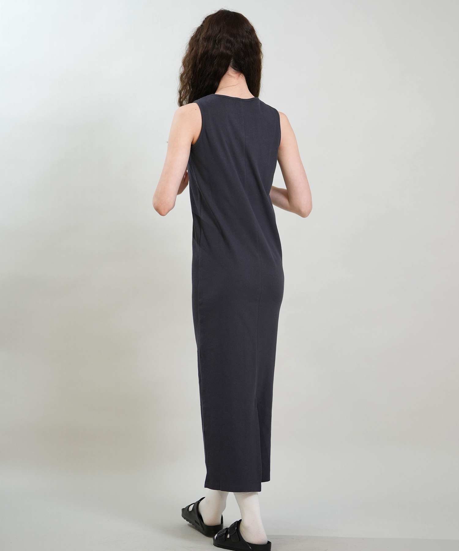 RIKKA FEMME リッカファム ワンピース レディース リブワンピ ロング丈 RF6S-1408(GRY-FREE)