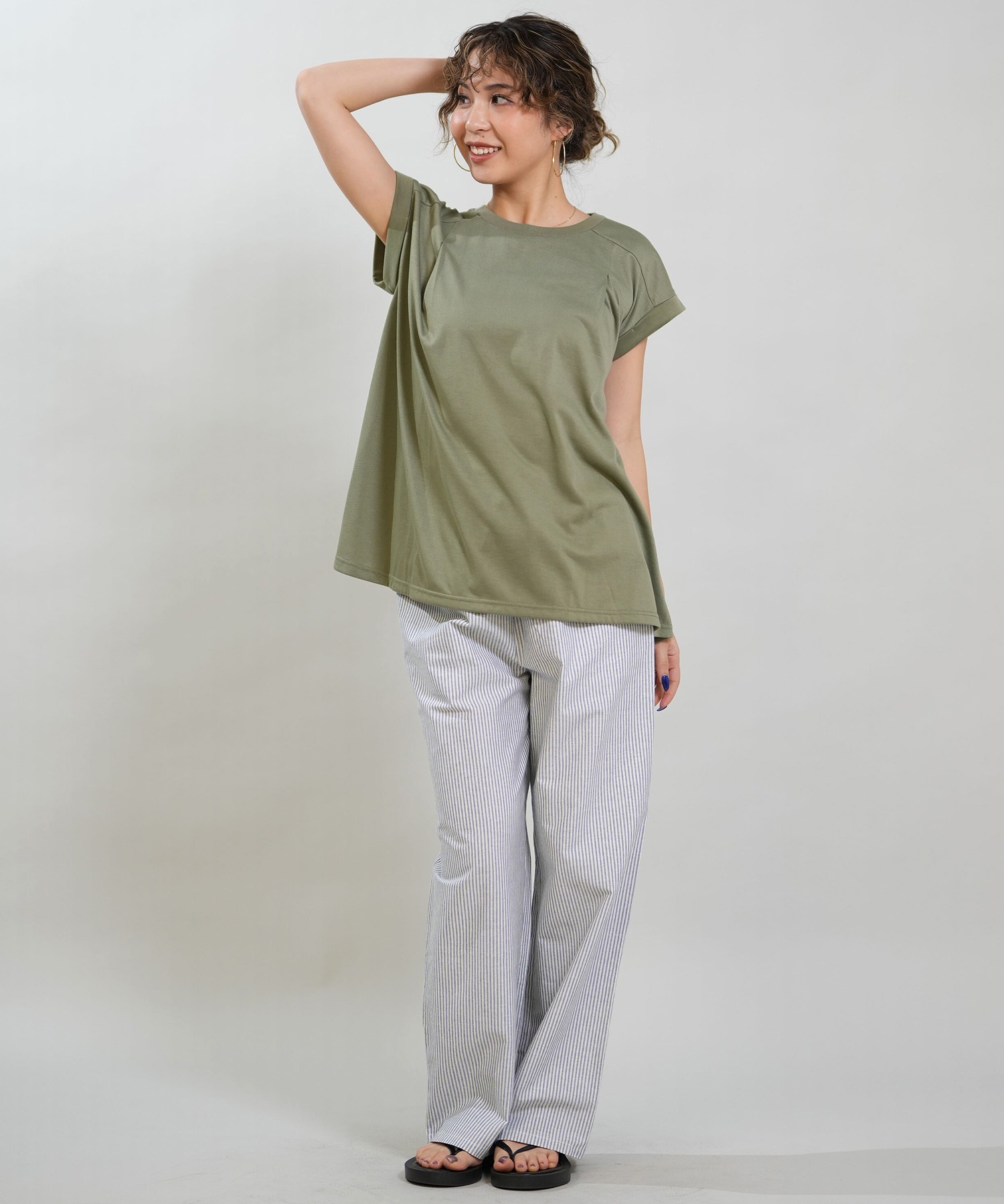 RIKKA FEMME リッカファム 半袖 Tシャツ レディース フレンチスリーブ