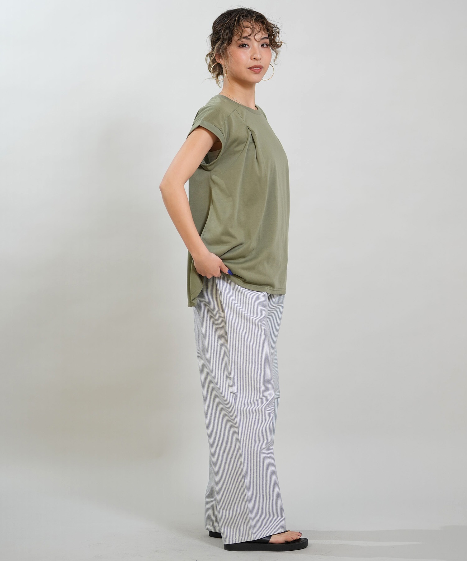 RIKKA FEMME リッカファム 半袖 Tシャツ レディース フレンチスリーブ