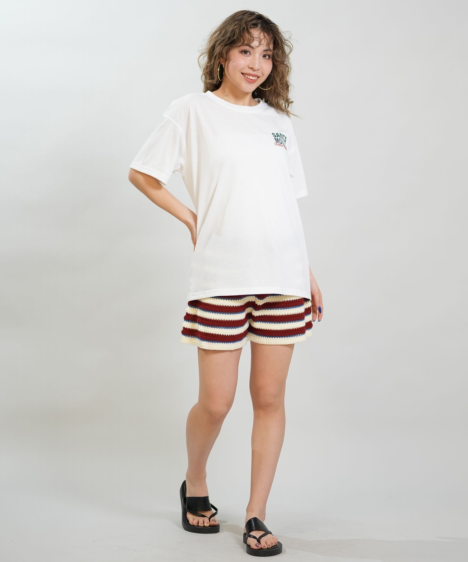 RIKKA FEMME リッカファム 半袖 Tシャツ レディース バックプリント 吸水速乾 UVカット RF6S-2102(WHT-SM)