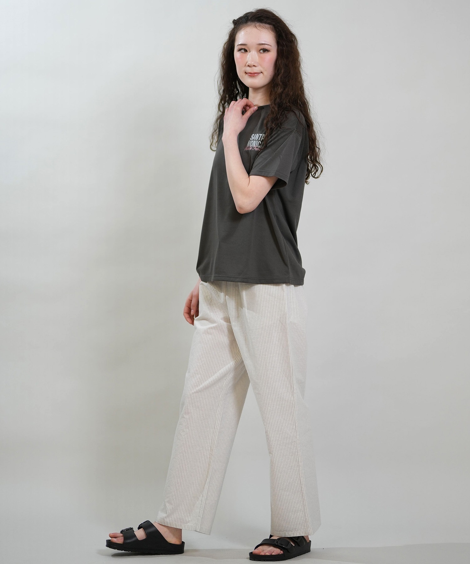 RIKKA FEMME リッカファム 半袖 Tシャツ レディース バックプリント 吸水速乾 UVカット RF6S-2102(WHT-SM)