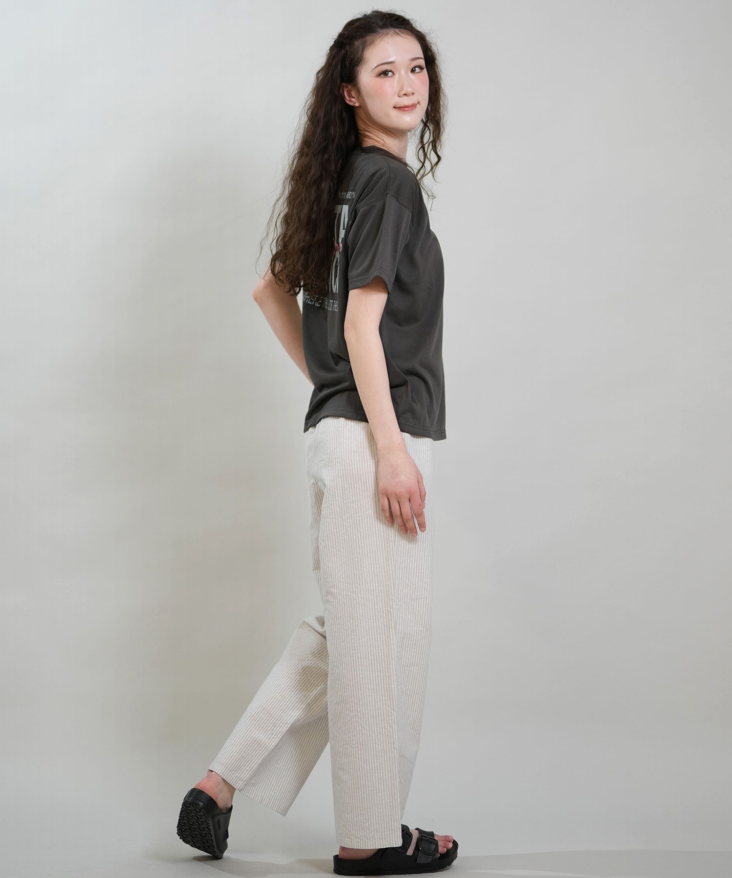 RIKKA FEMME リッカファム 半袖 Tシャツ レディース バックプリント 吸水速乾 UVカット RF6S-2102(WHT-SM)