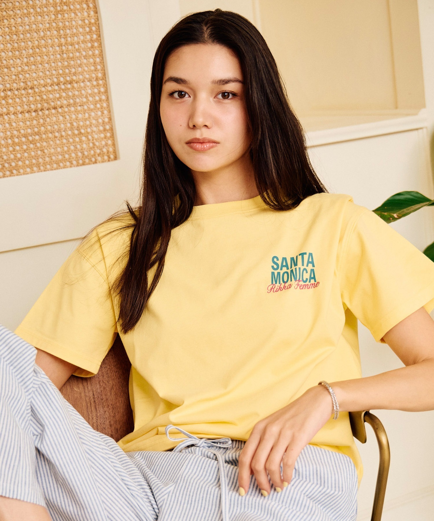 RIKKA FEMME リッカファム 半袖 Tシャツ レディース バックプリント 吸水速乾 UVカット RF6S-2102(WHT-SM)