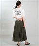 RIKKA FEMME リッカファム 半袖 Tシャツ レディース バックプリント 結びデザイン 吸水速乾 UVカット RF6S-2103(WHT-FREE)