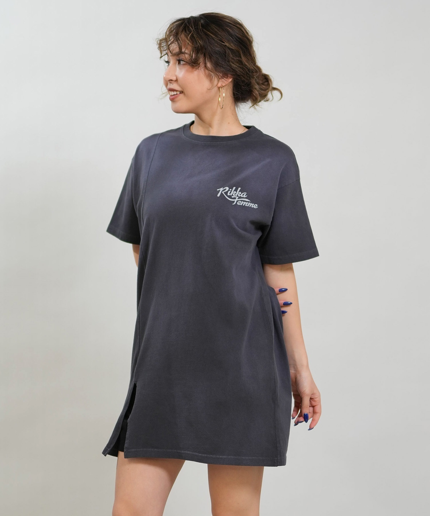 RIKKA FEMME リッカファム 半袖 Tシャツ レディース ワンピース T