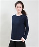 RIKKA FEMME リッカファム 長袖 Tシャツ ロンT レディース 重ね着風 UVカット 接触冷感 RF6S-2202(GRY-SM)