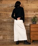 RIKKA FEMME リッカファム 長袖 Tシャツ ロンT レディース ワンポイント ロゴ リングドットボタン RF6F-2201(BLK-SM)