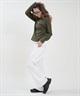 RIKKA FEMME リッカファム 長袖 Tシャツ ロンT レディース ワンポイント ロゴ リングドットボタン RF6F-2201(BLK-SM)