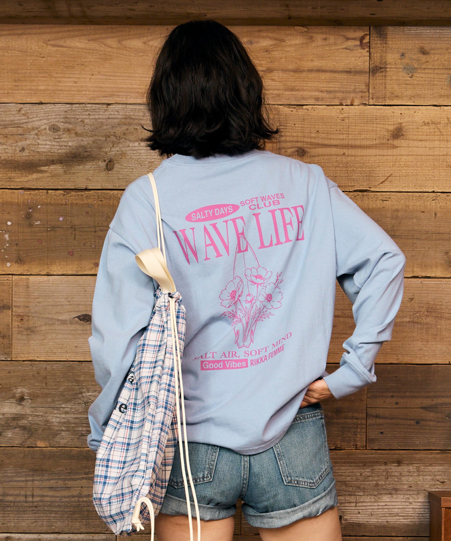 RIKKA FEMME リッカファム 長袖 Tシャツ ロンT レディース バック