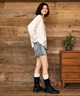 RIKKA FEMME リッカファム 長袖 Tシャツ ロンT レディース バックプリント グラフィック RF6F-2203(WHT-FREE)