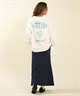 RIKKA FEMME リッカファム 長袖 Tシャツ ロンT レディース バックプリント グラフィック RF6F-2203(WHT-FREE)