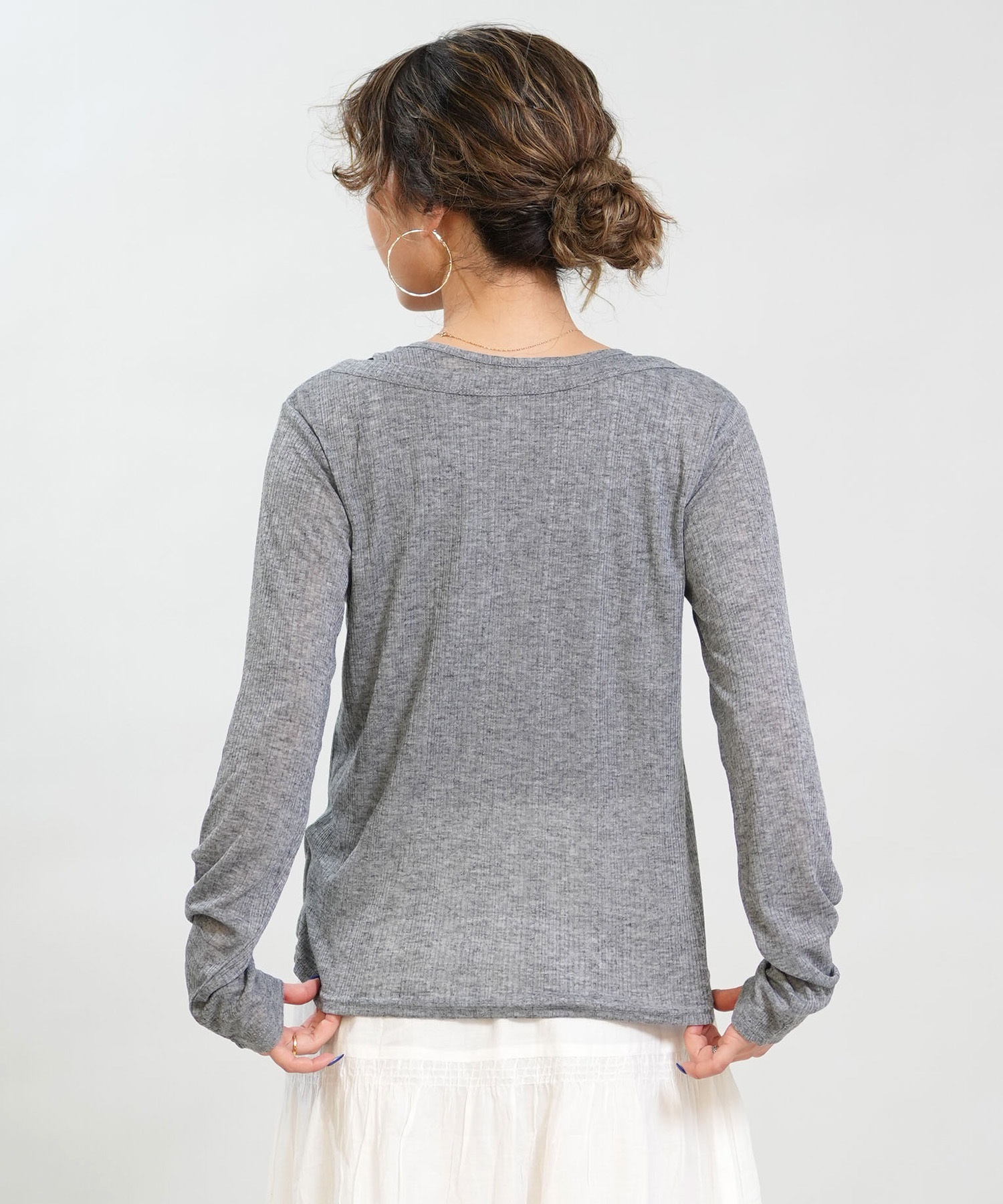 RIKKA FEMME リッカファム アンサンブル レディース 長袖 カーディガン タンクトップ 2点セット RF6S-2602(BLK-FREE)