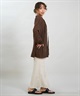 RIKKA FEMME リッカファム 長袖 ポロシャツ レディース ニット シアー RF6S-2701(BRN-FREE)