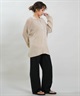 RIKKA FEMME リッカファム 長袖 ポロシャツ レディース ニット シアー RF6S-2701(BRN-FREE)