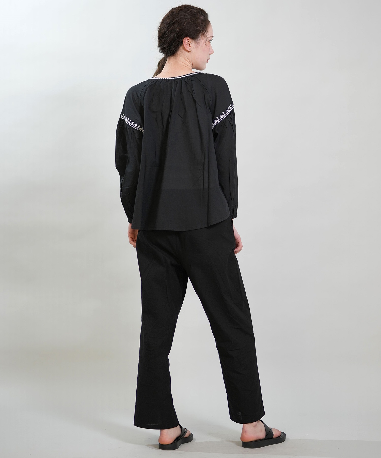 RIKKA FEMME リッカファム ロングパンツ レディース イージーパンツ RF6S-3102(WT/GY-FREE)