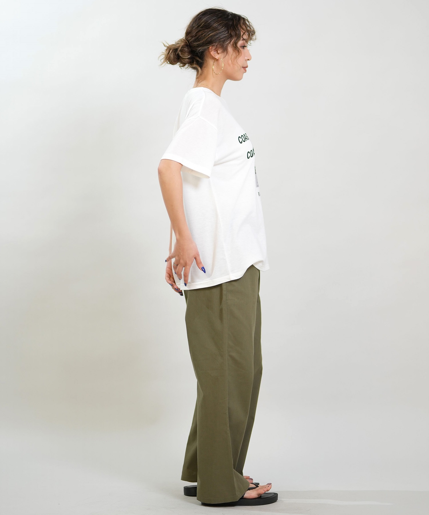 RIKKA FEMME リッカファム ロングパンツ レディース イージーパンツ RF6S-3102(WT/GY-FREE)