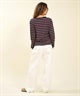 RIKKA FEMME リッカファム ロングパンツ レディース デニム パンツ Gパン フリンジフレアデニム RF6F-3102(WHT-SM)
