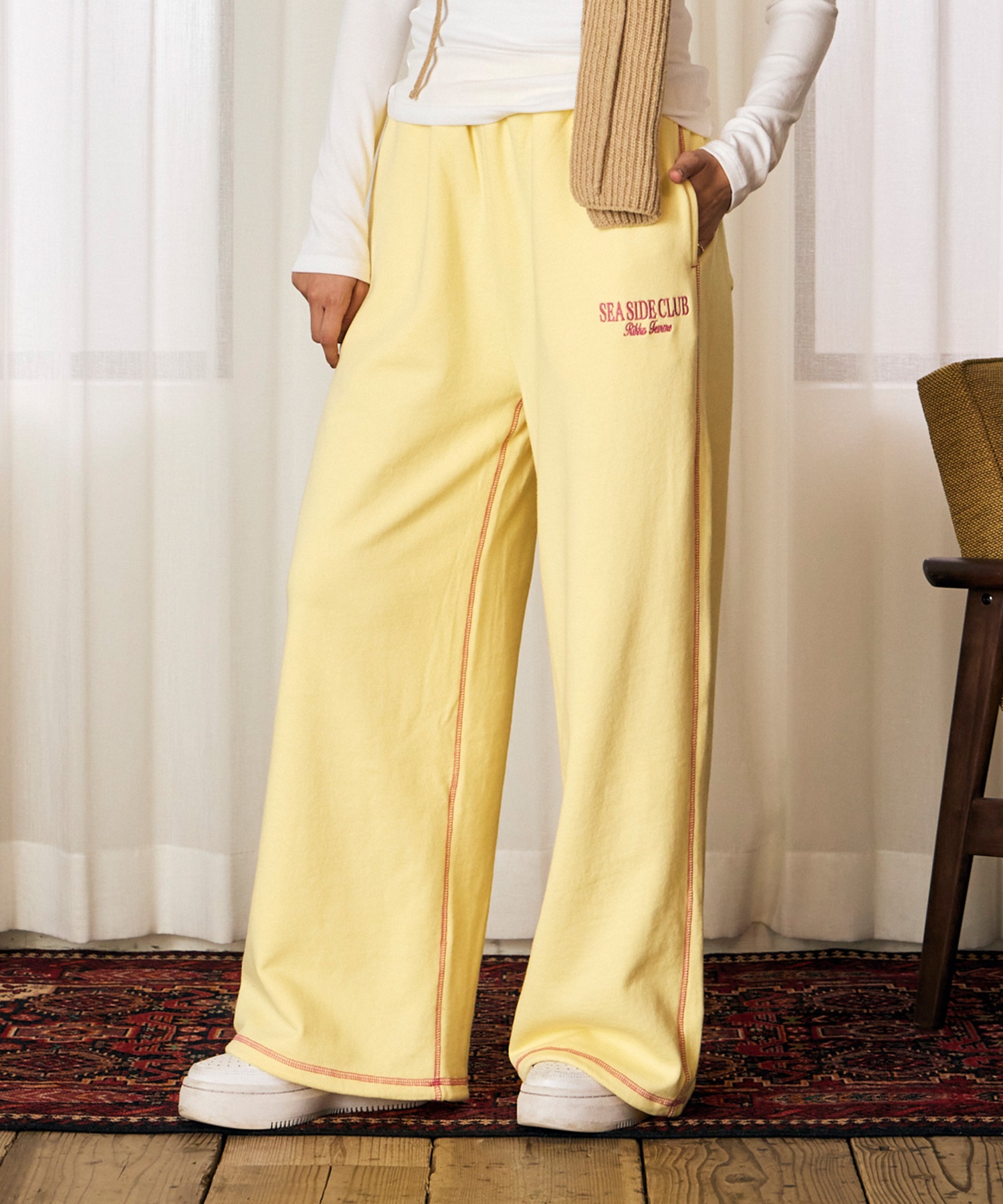RIKKA FEMME リッカファム ロングパンツ レディース スウェット ロゴ