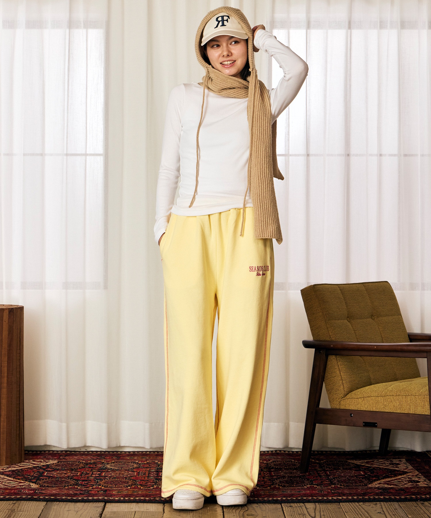 RIKKA FEMME リッカファム ロングパンツ レディース スウェット ロゴ