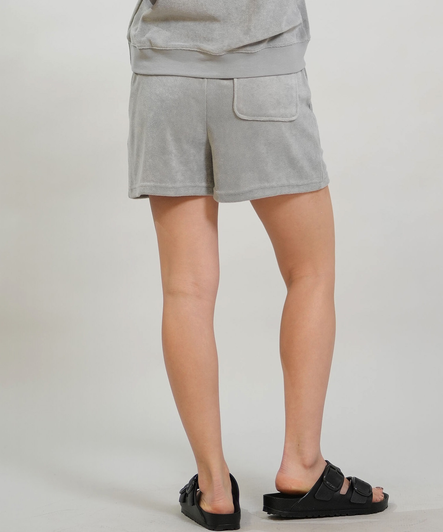 RIKKA FEMME リッカファム ハーフパンツ ショートパンツ レディース パイルショーツ セットアップ対応 RF6S-3304(BLU-FREE)