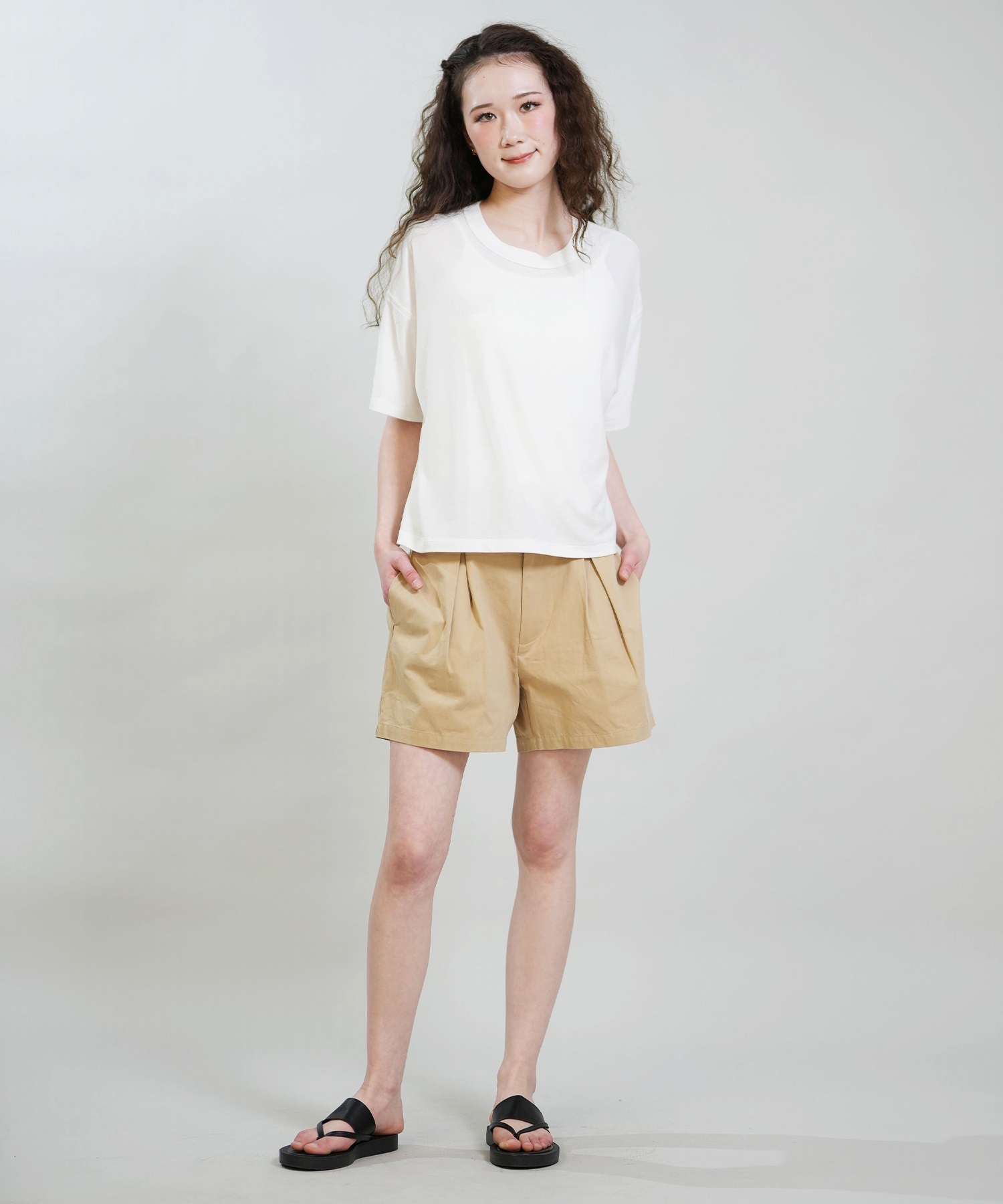 RIKKA FEMME リッカファム ショートパンツ レディース RF6S-3303(BEG-SM)