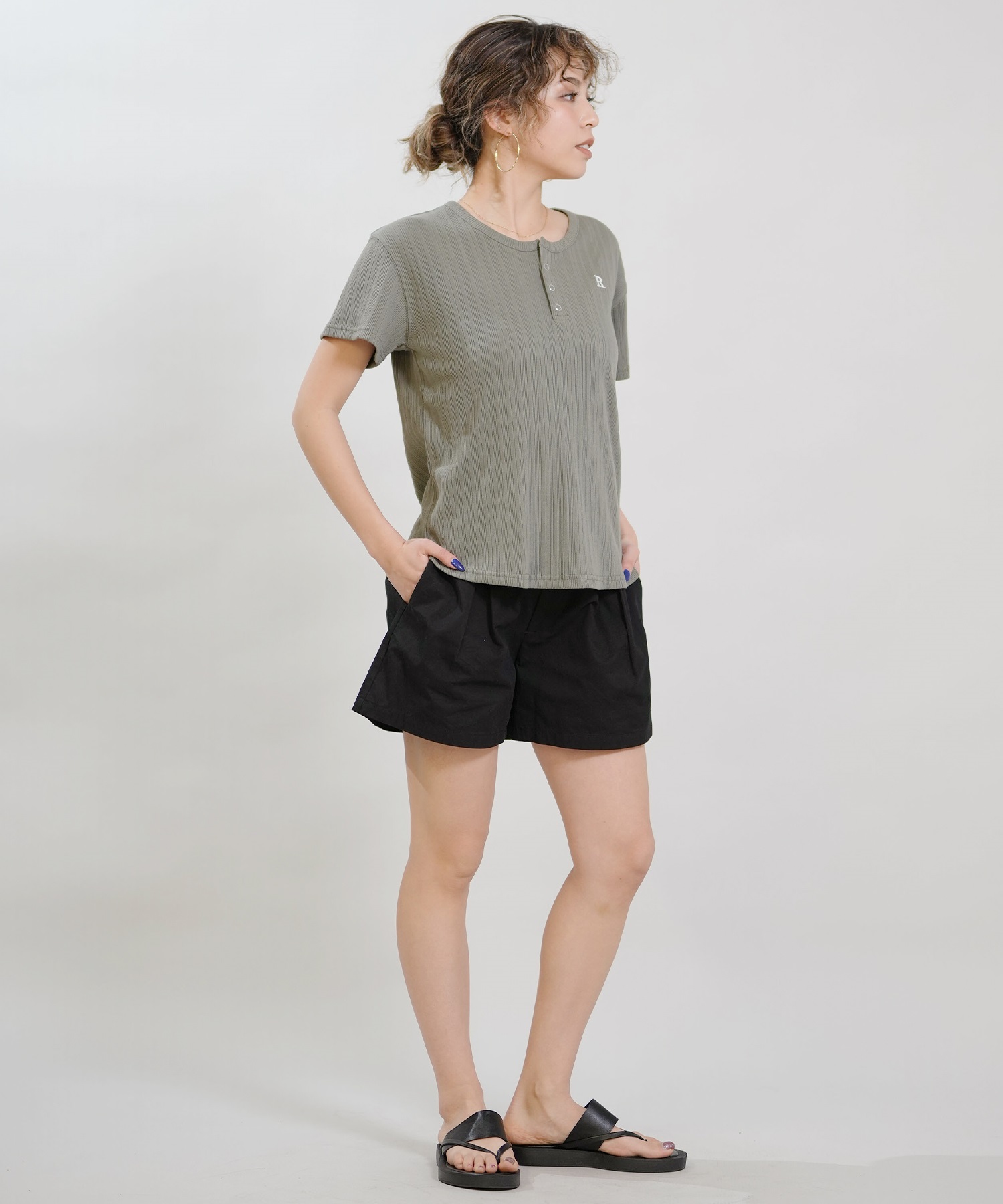 RIKKA FEMME リッカファム ショートパンツ レディース RF6S-3303(BEG-SM)
