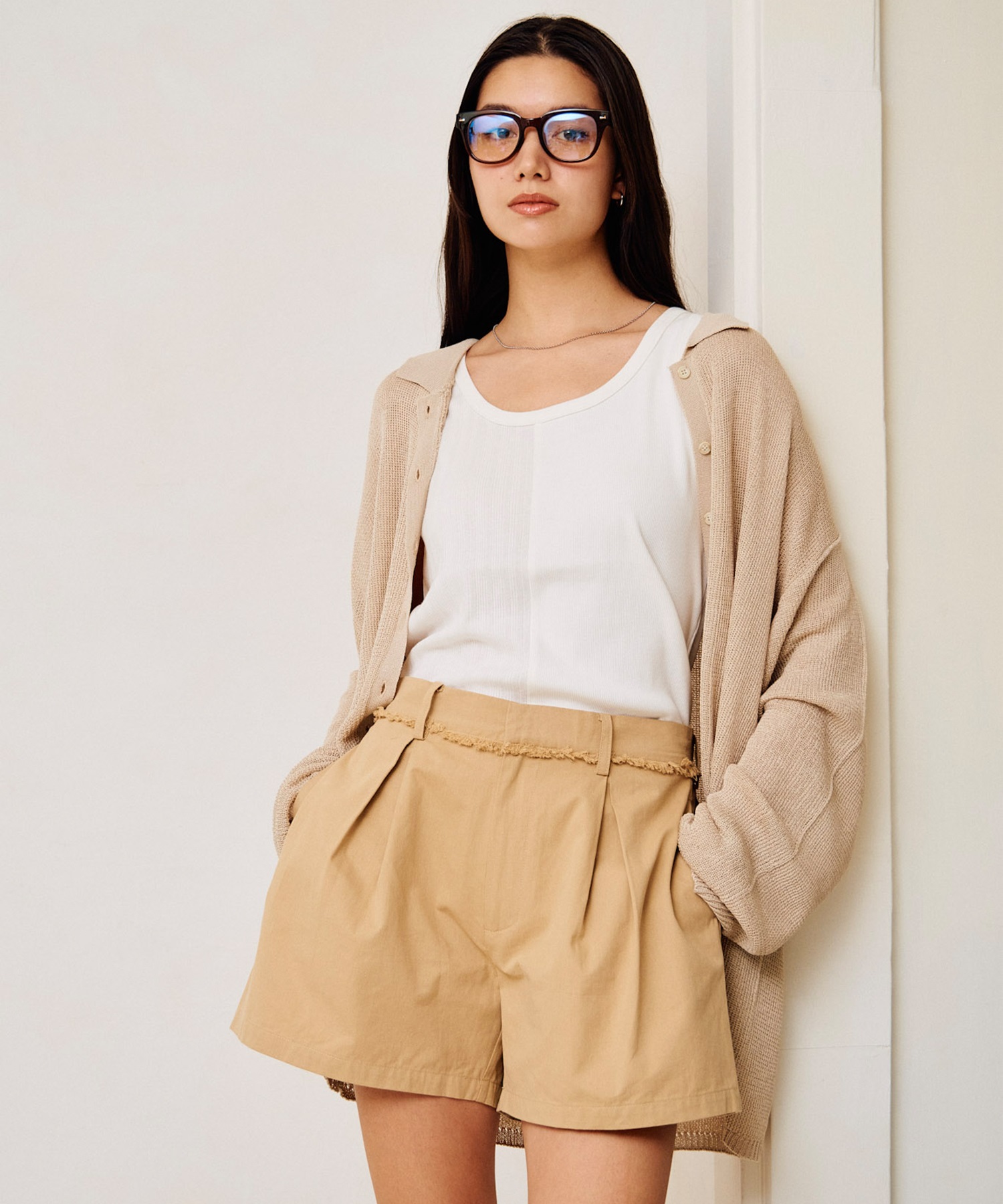 RIKKA FEMME リッカファム ショートパンツ レディース RF6S-3303(BEG-SM)