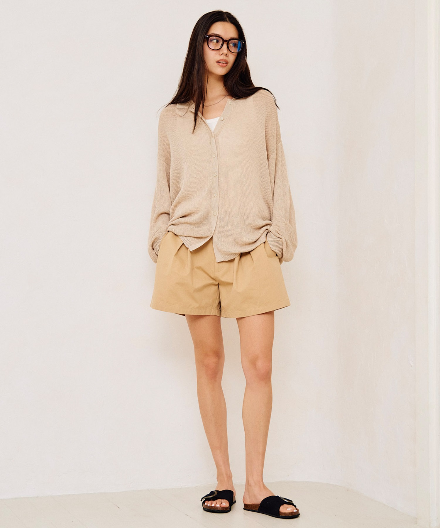 RIKKA FEMME リッカファム ショートパンツ レディース RF6S-3303(BEG-SM)
