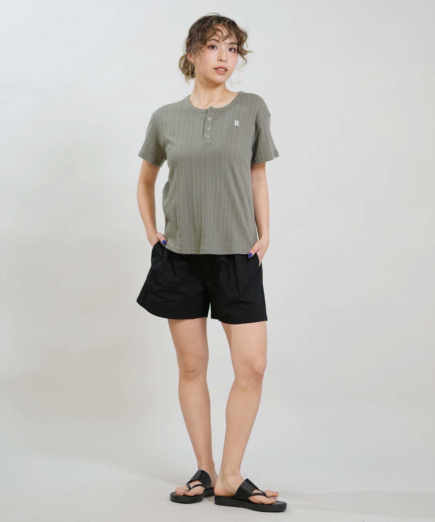 RIKKA FEMME リッカファム ショートパンツ レディース RF6S-3303(BEG-SM)