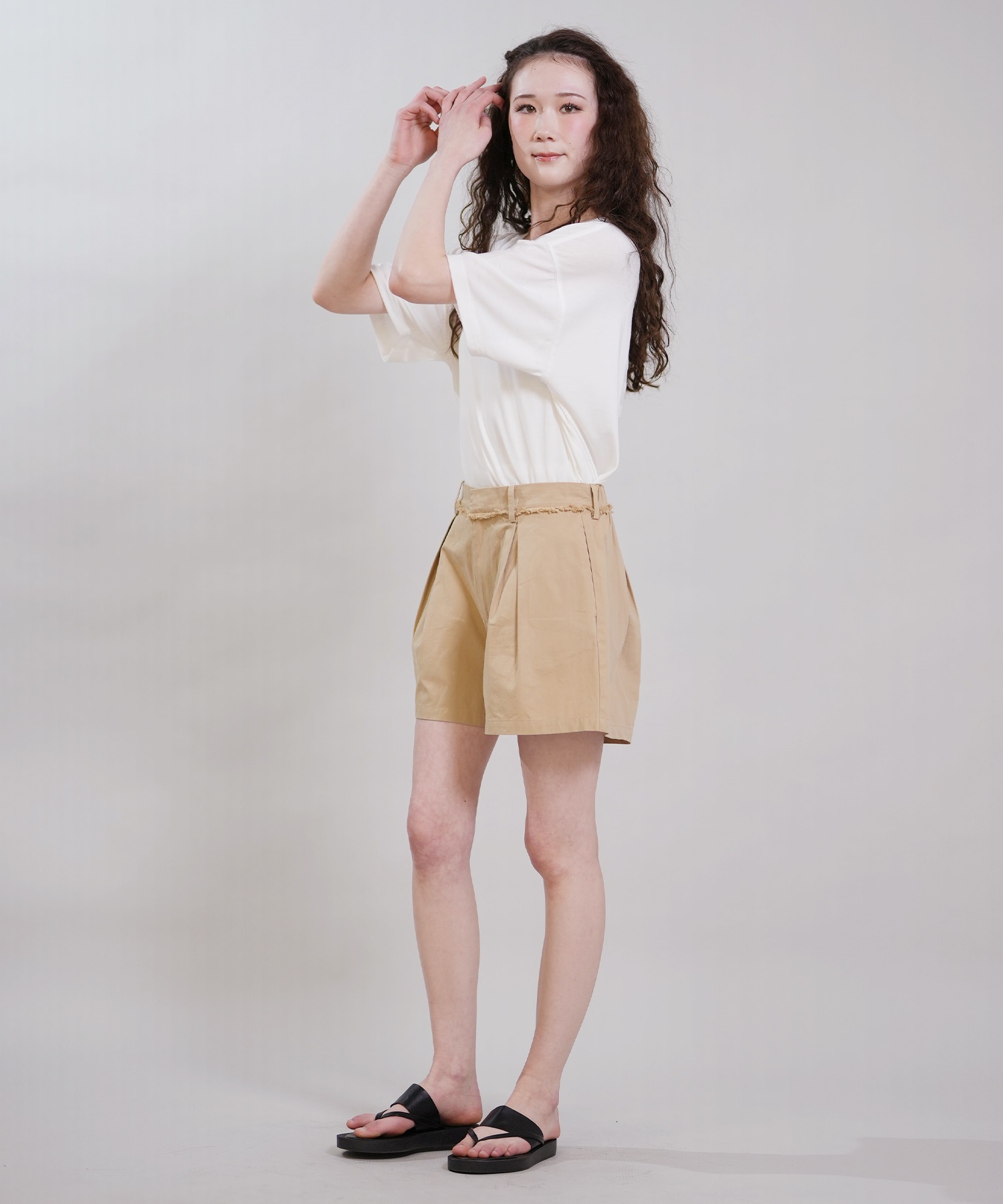 RIKKA FEMME リッカファム ショートパンツ レディース RF6S-3303(BEG-SM)