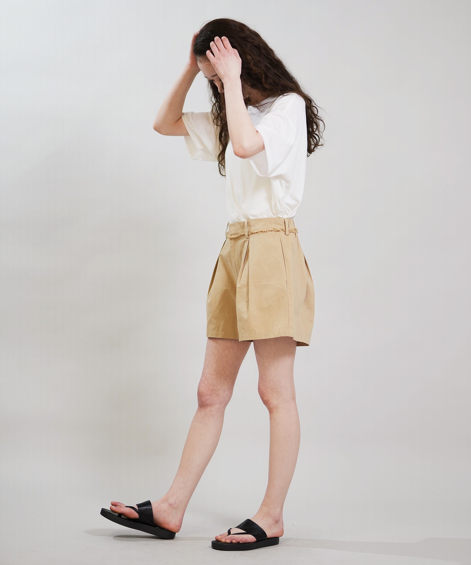 RIKKA FEMME リッカファム ショートパンツ レディース RF6S-3303(BEG-SM)