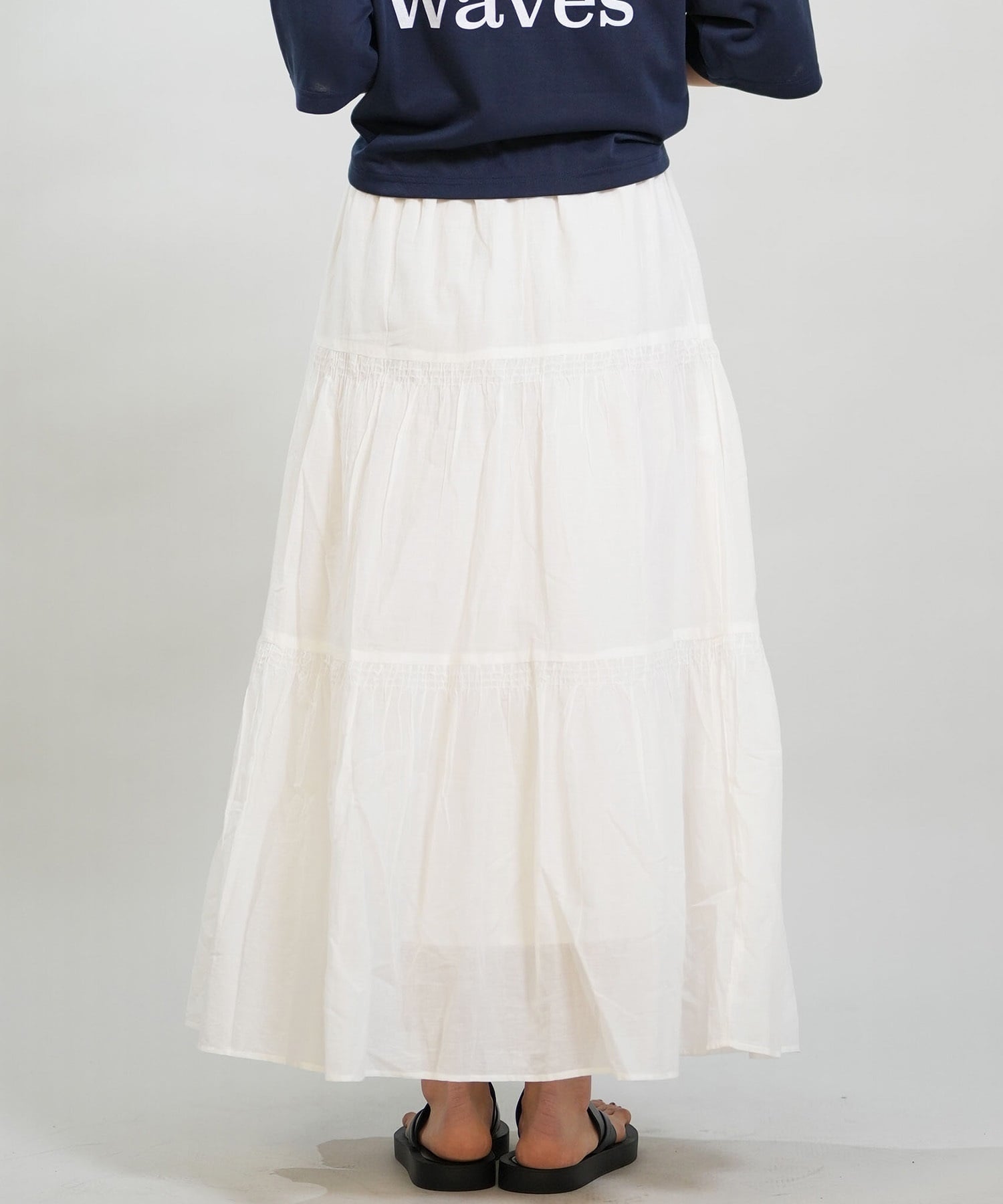 RIKKA FEMME リッカファム スカート レディース ロングスカート ティアードスカート RF6S-3501(KHA-FREE)