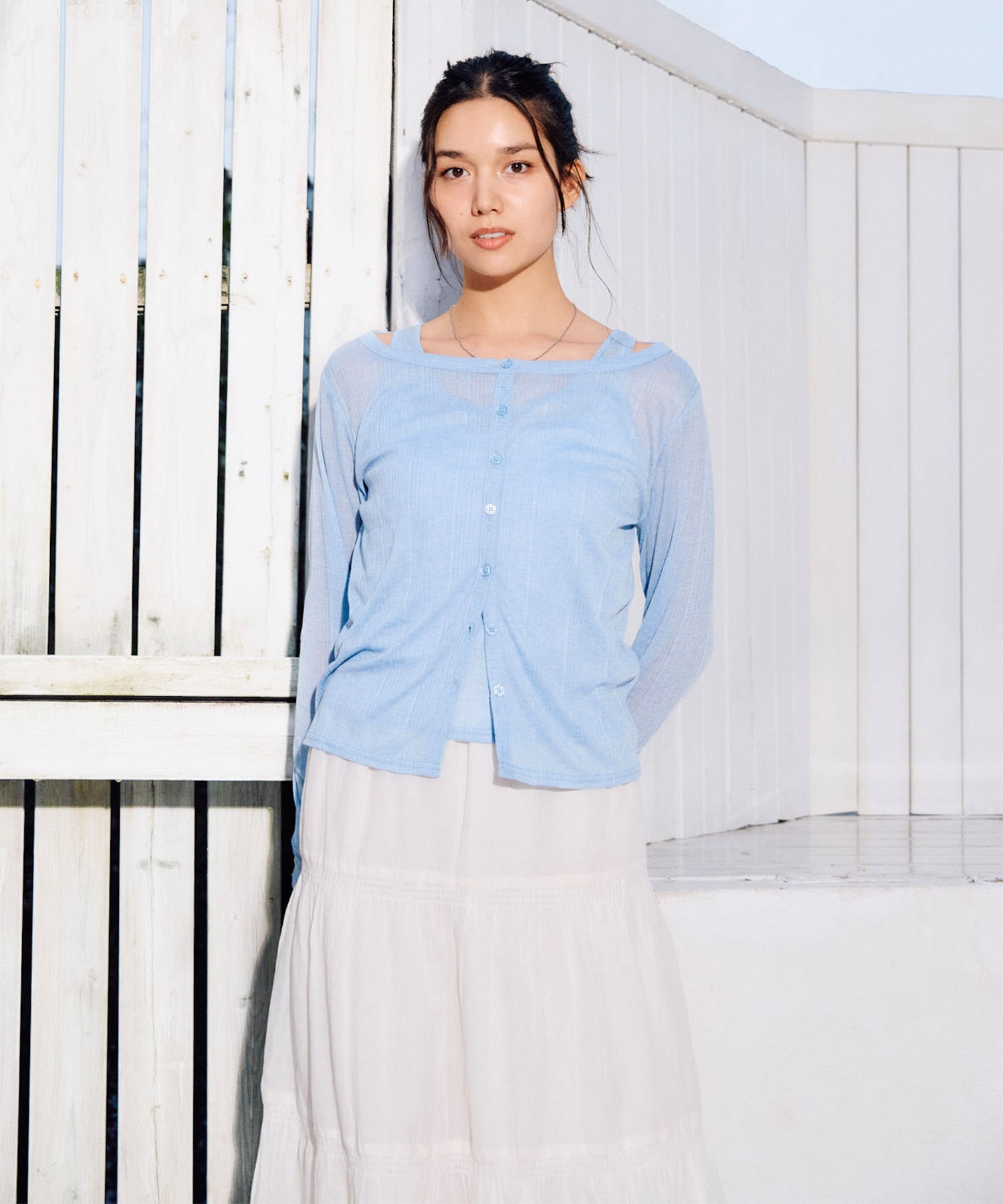 RIKKA FEMME リッカファム スカート レディース ロングスカート ティアードスカート RF6S-3501(KHA-FREE)