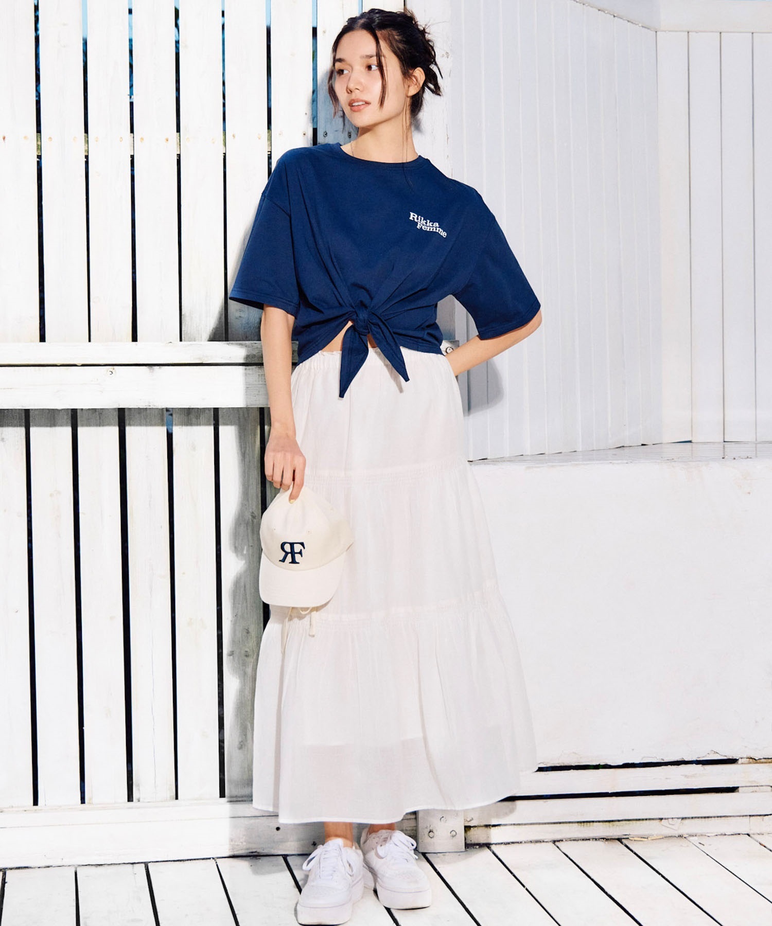 RIKKA FEMME リッカファム スカート レディース ロングスカート ティアードスカート RF6S-3501(KHA-FREE)