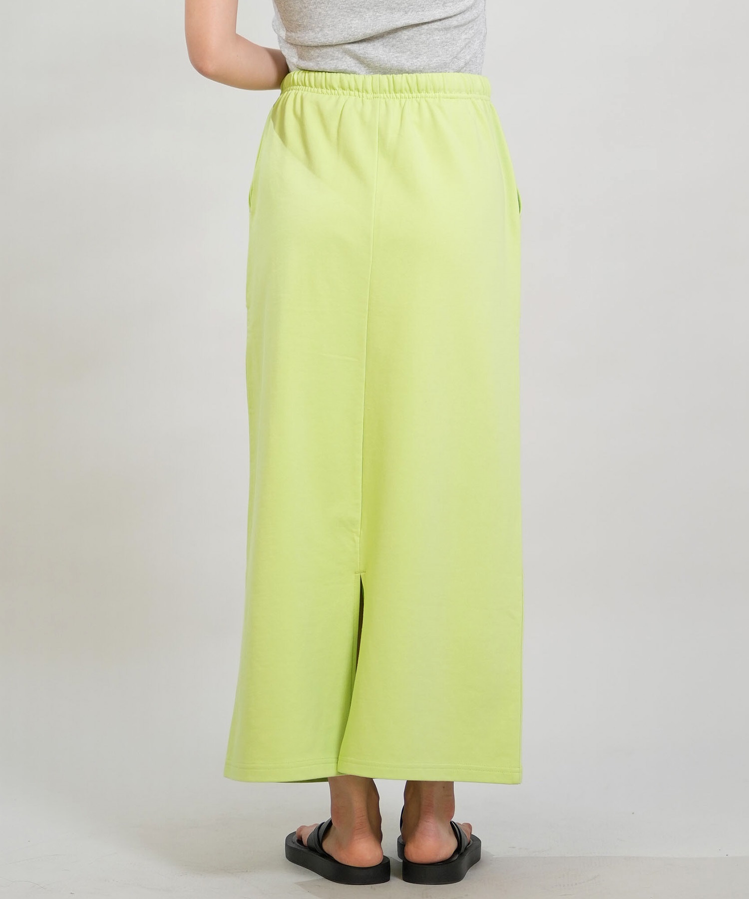 RIKKA FEMME リッカファム スカート レディース Iライン ロング丈 スウェット RF6S-3502(BLK-FREE)