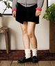 RIKKA FEMME リッカファム スカート レディース ミニスカート コーデュロイスコート RF6F-3502(BLK-SM)