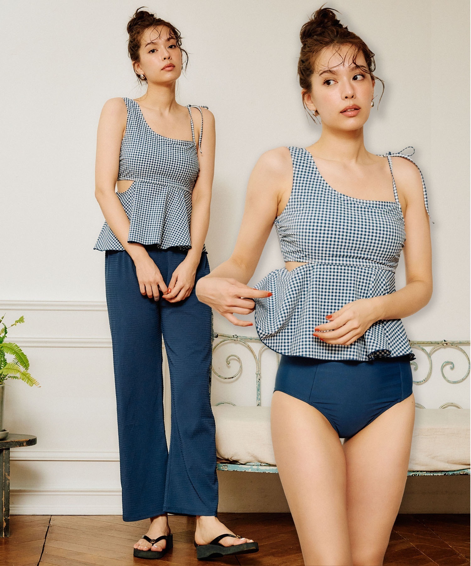 【新品タグ付き】RIKKA FEMME 水着3点セット Mサイズ RIKKA FEMME リッカファム 水着 3点セット レディース RF6S-4204