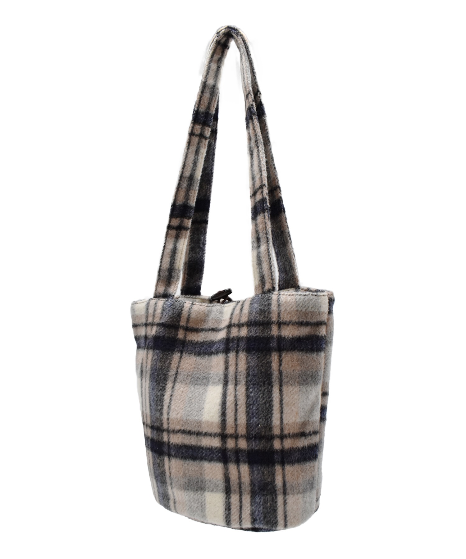 RIKKA FEMME リッカファム トートバッグ ボア チェックシャギートート RFA6F-0102(BEG-ONE)