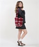 RIKKA FEMME リッカファム トートバッグ ボア チェックシャギートート RFA6F-0102(BEG-ONE)