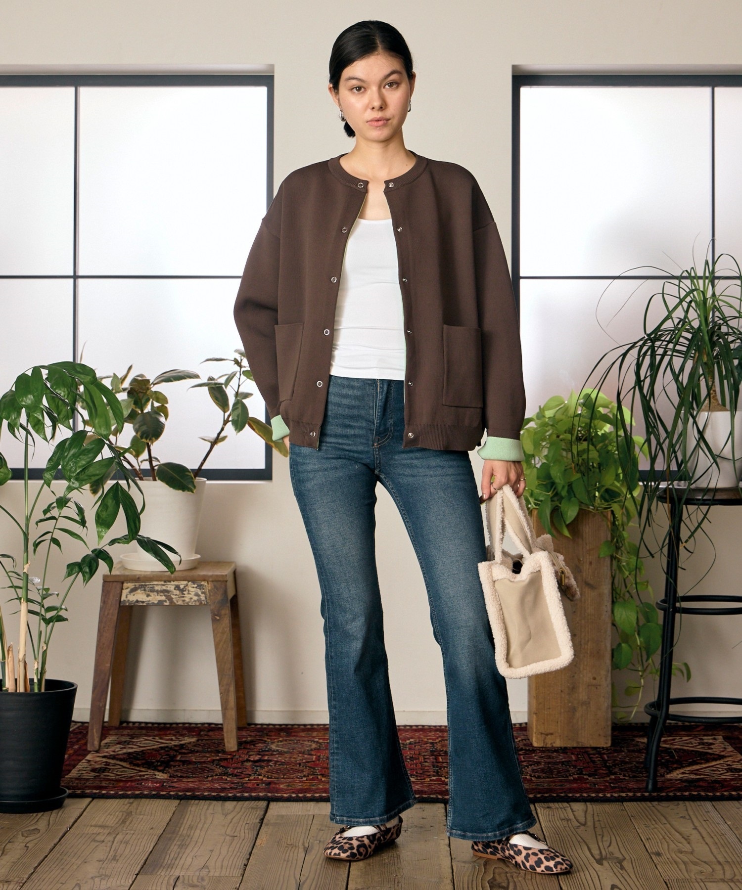 RIKKA FEMME リッカファム トートバッグ ショルダーバッグ ボアスエードショルダーバッグ RFA6F-0501(BRN-ONE)