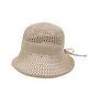 RIKKA FEMME リッカファム ハット バケットハット サマーニットハット RFA6S-1201(BEG-FREE)