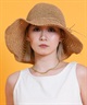 RIKKA FEMME リッカファム ハット ペーパーハット 麦わら帽子 RFA6S-1203(BRN-FREE)