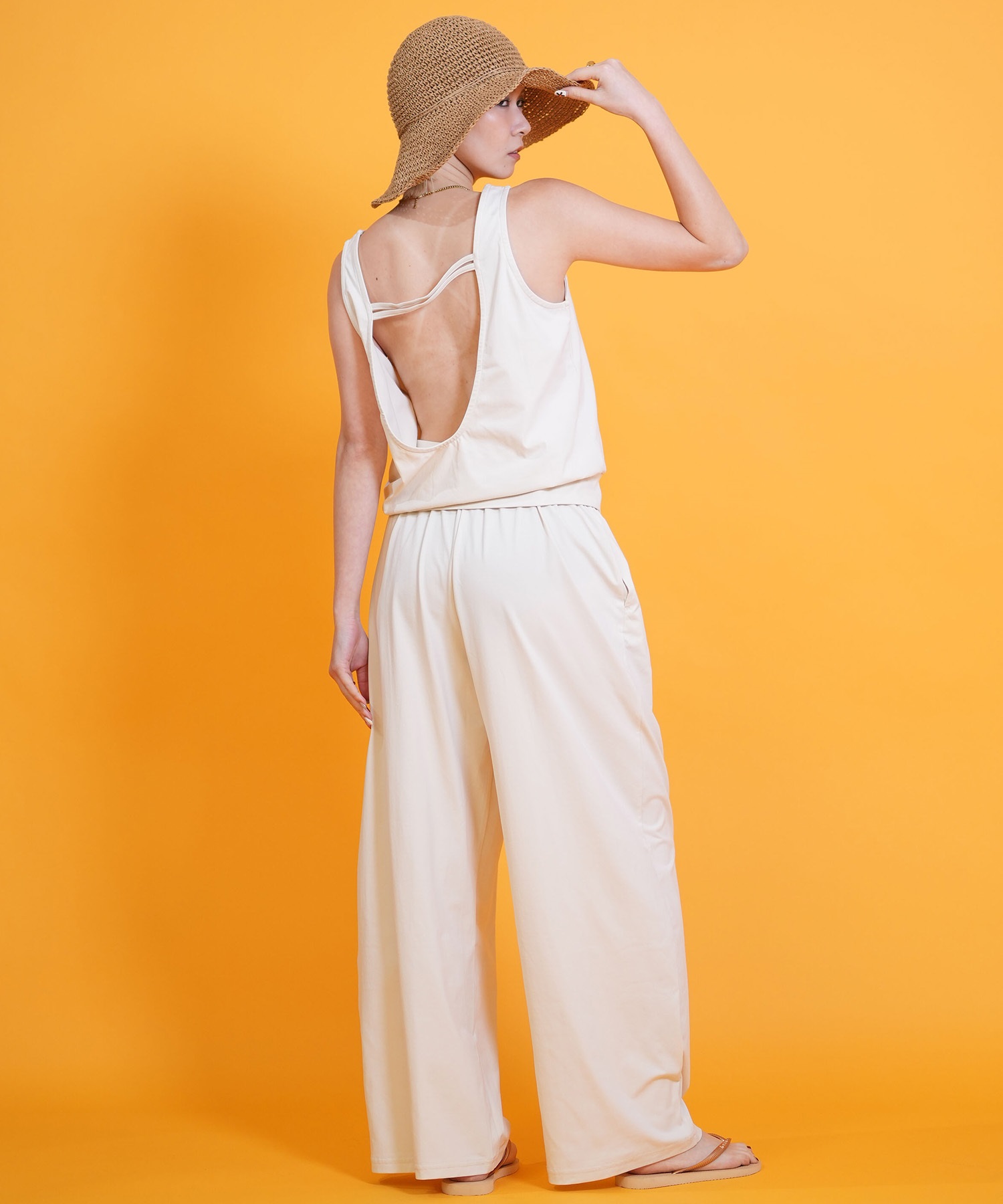 RIKKA FEMME リッカファム ハット ペーパーハット 麦わら帽子 RFA6S-1203(BRN-FREE)