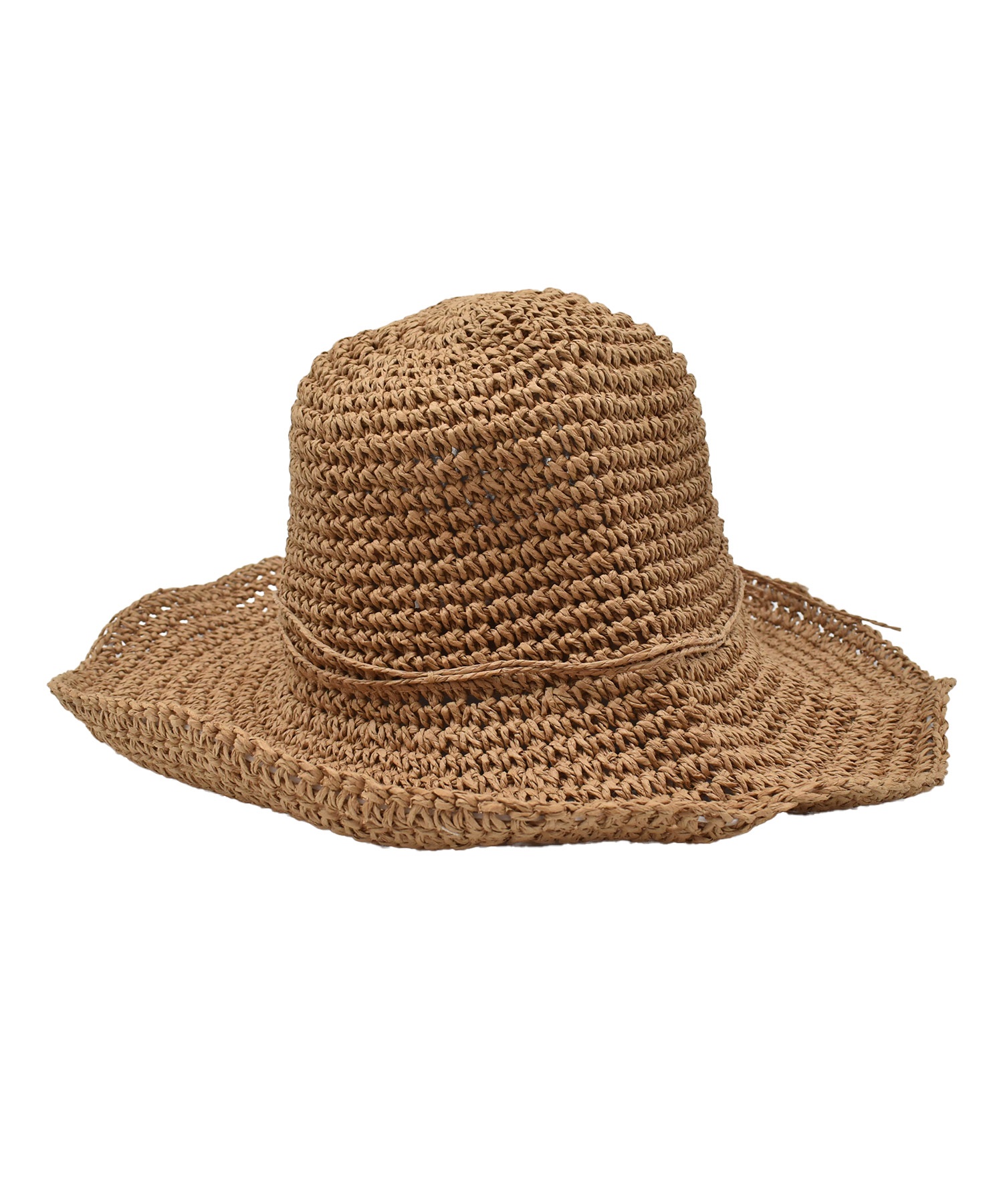 RIKKA FEMME リッカファム ハット ペーパーハット 麦わら帽子 RFA6S-1203(BRN-FREE)