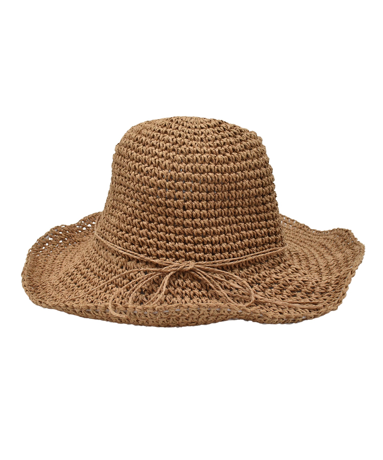 RIKKA FEMME リッカファム ハット ペーパーハット 麦わら帽子 RFA6S-1203(BRN-FREE)