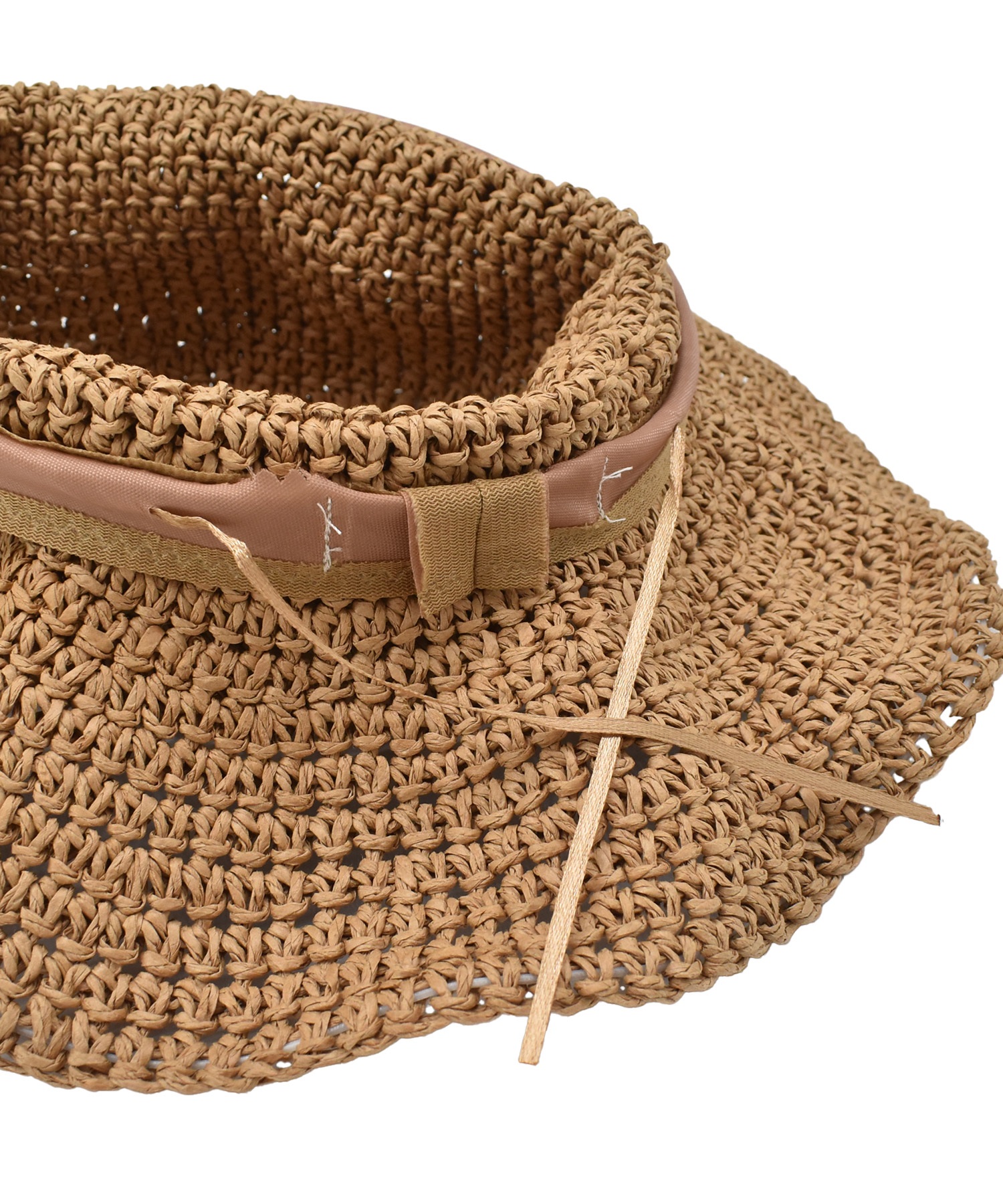 RIKKA FEMME リッカファム ハット ペーパーハット 麦わら帽子 RFA6S-1203(BRN-FREE)