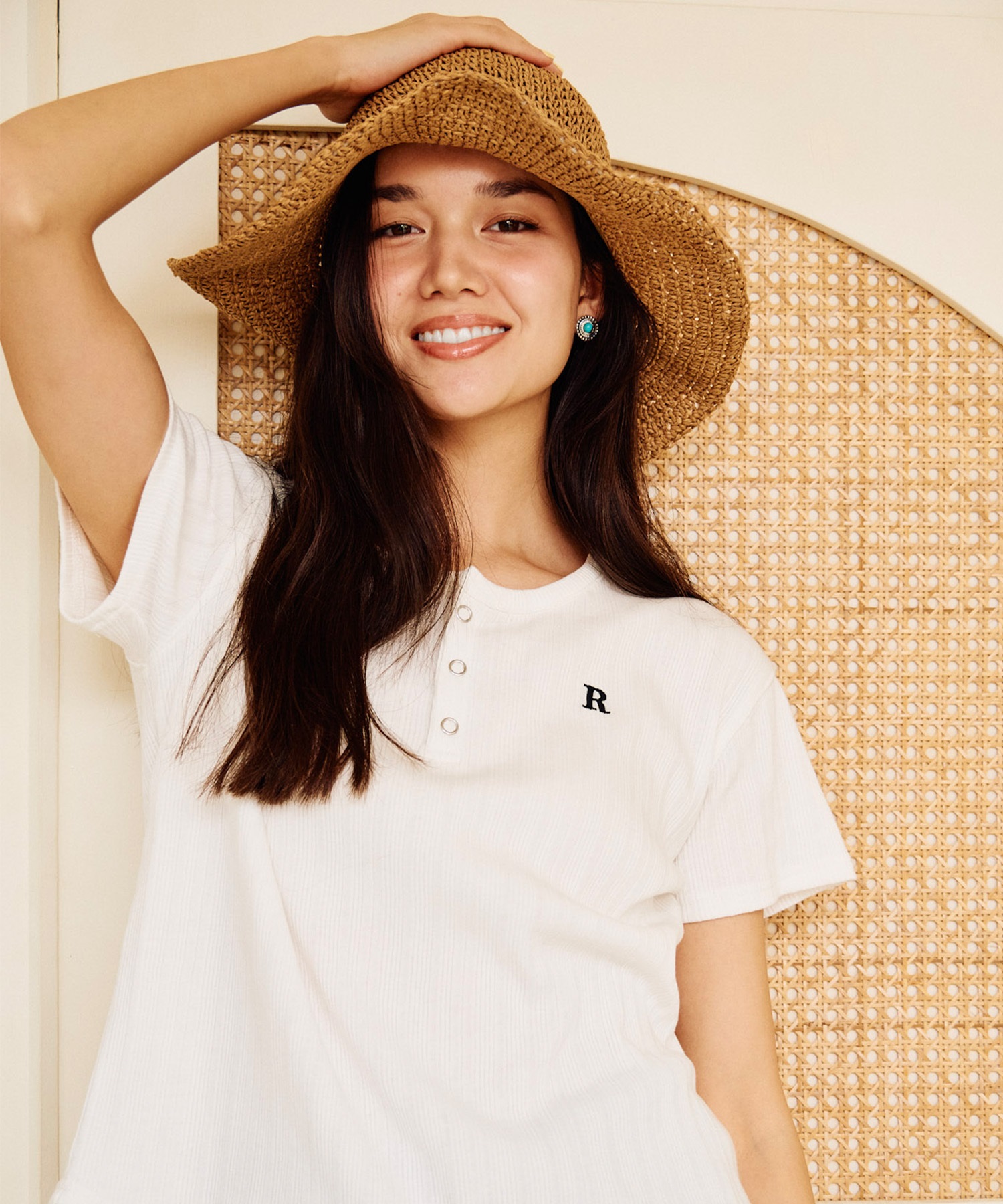 RIKKA FEMME リッカファム ハット ペーパーハット 麦わら帽子 RFA6S-1203(BRN-FREE)