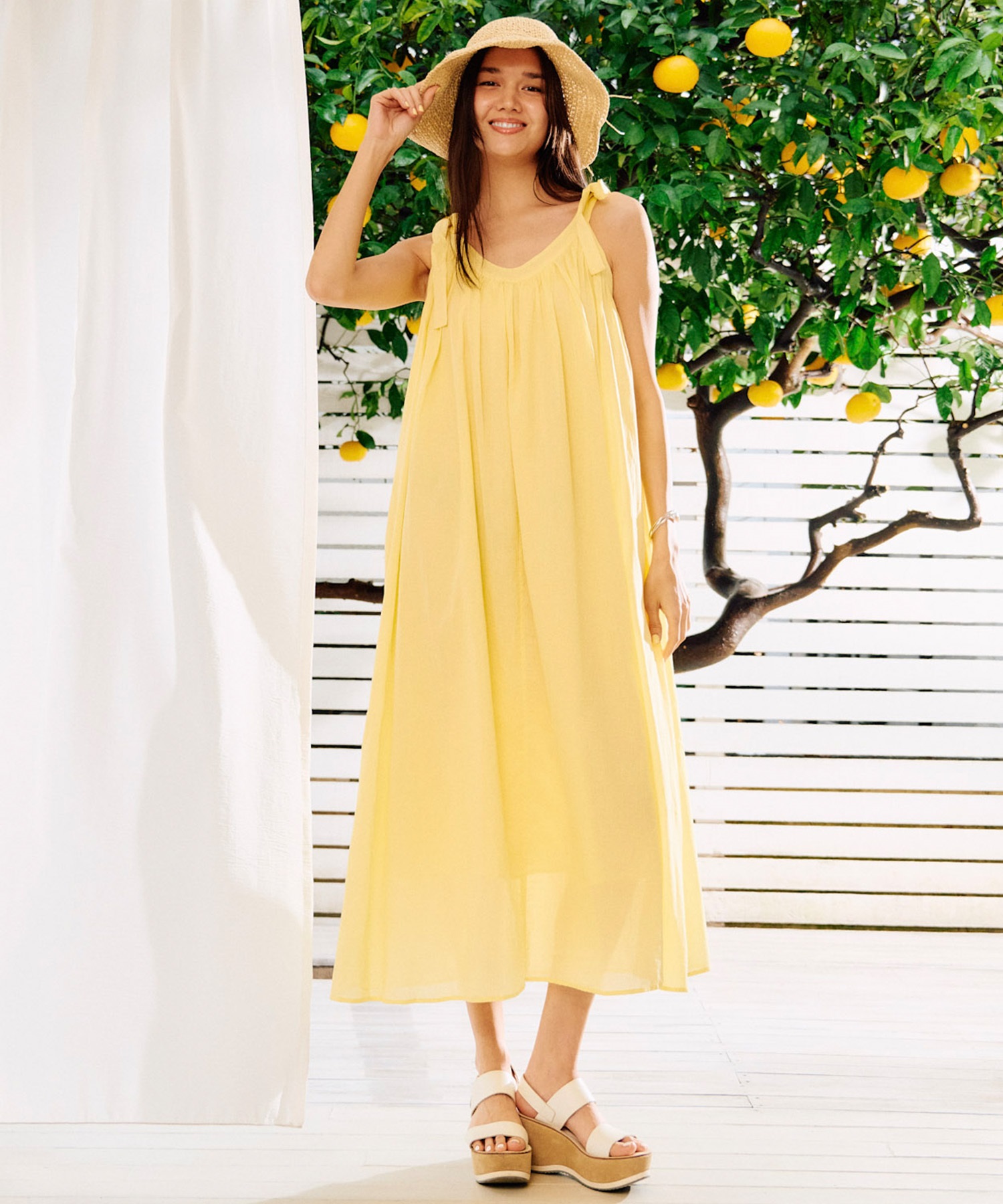 RIKKA FEMME リッカファム ハット ペーパーハット 麦わら帽子 RFA6S-1203(BRN-FREE)