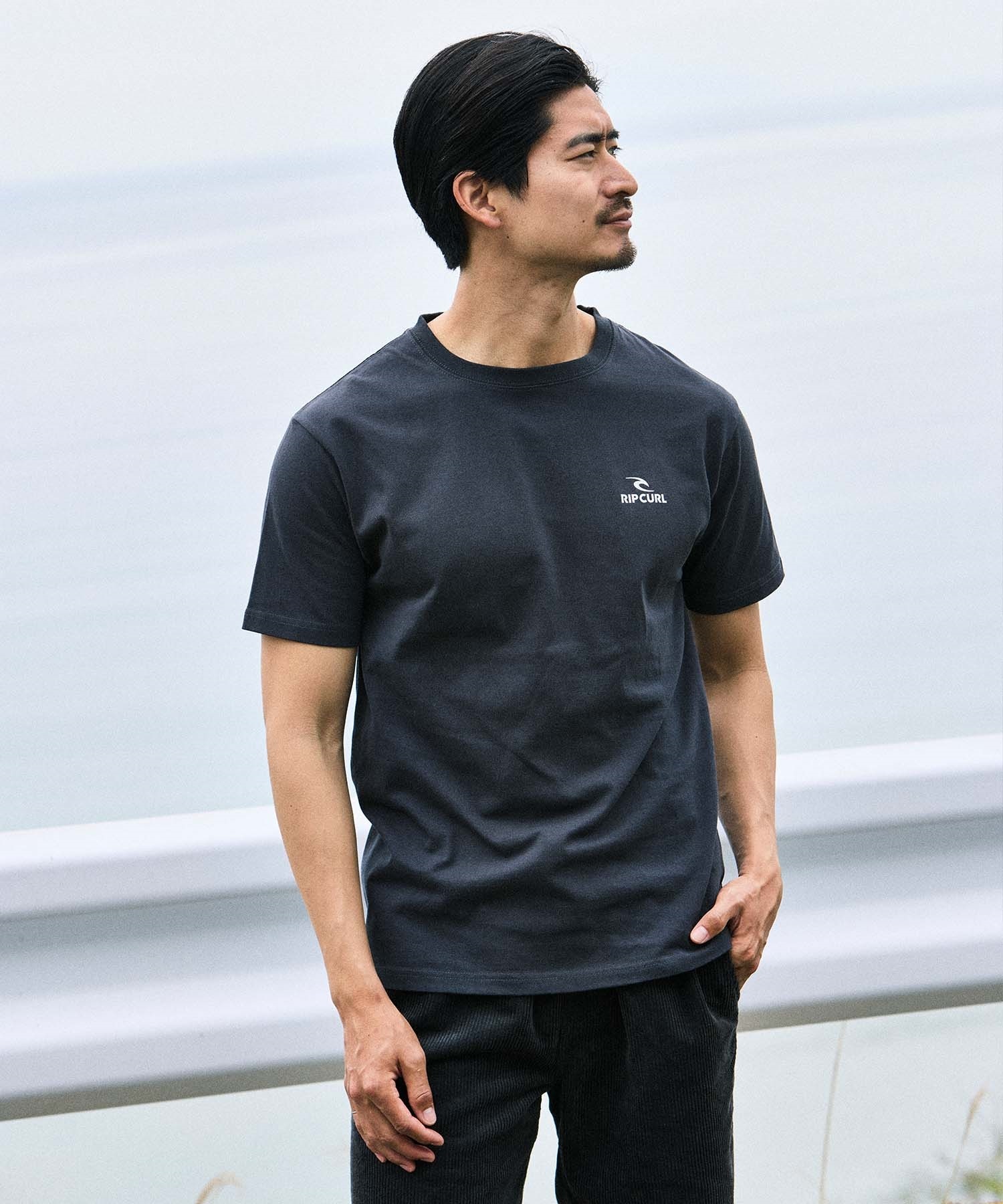 RIP CURL リップカール 半袖 Tシャツ メンズ STICKER ICON TEE RCM6S